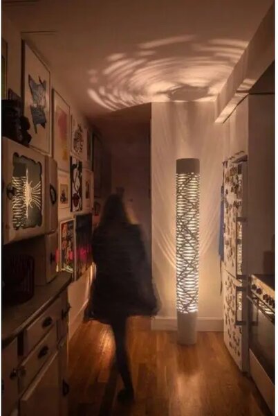 FOSCARINI TRESS GRANDE LED STOLNA SVETILKA SIVA FN182003L_25