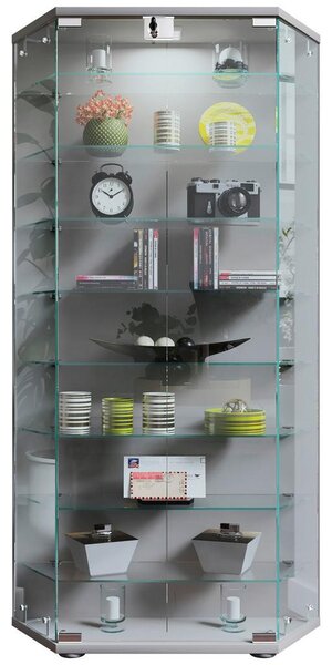 MID.YOU Vitrina Cenila Xl, Srebrna
