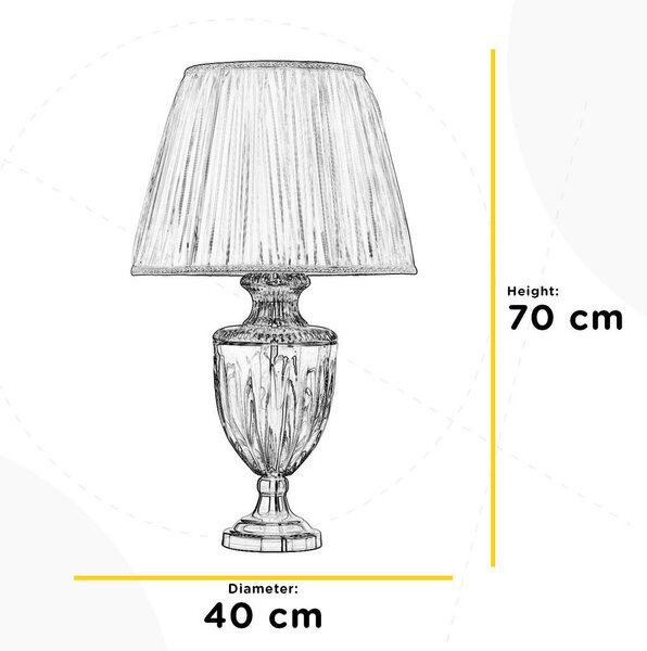 NAMIZNA SVETILKA 809 LINDA 40/40/70 cm