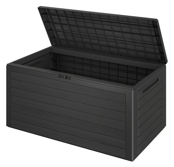 Škatla za shranjevanje WOODEBOX, 280l, 120x46x57cm, antracit Prosperplast