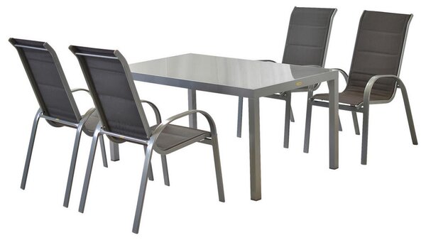 VRTNI SET aluminij antracit, srebrne barve antracit, srebrne barve