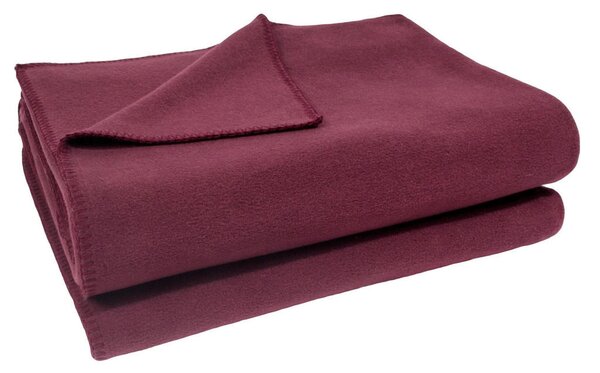 ODEJA IZ FLISA SOFT-FLEECE 160/200 cm vinsko rdeča