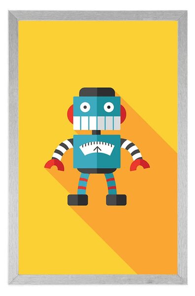 Plakat veseli robot