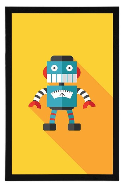 Plakat veseli robot