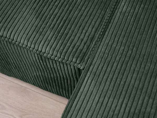 Sedežna garnitura v obliki črke U SMART COSARO 295x140 cm, temno zelena