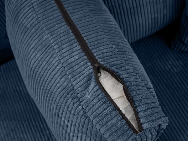 Sedežna garnitura v obliki črke U SMART COSARO 295x140 cm, temno modra