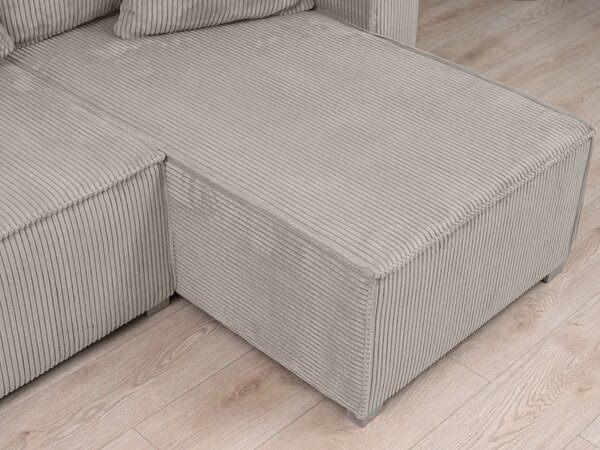 Sedežna garnitura v obliki črke U SMART COSARO 295x140 cm, bež