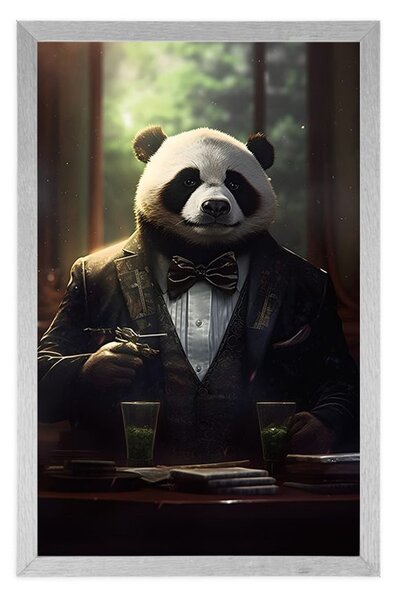 Plakat živalski gangster panda