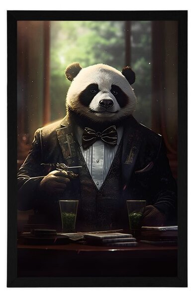 Plakat živalski gangster panda