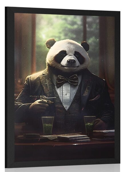 Plakat živalski gangster panda