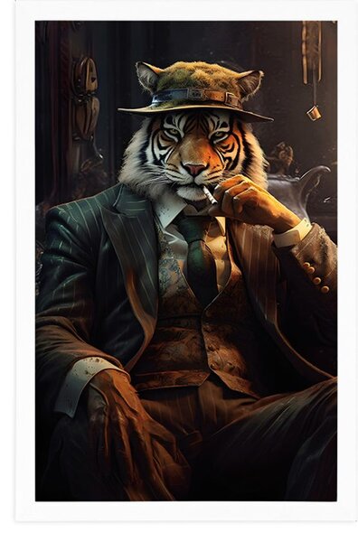 Plakat živalski gangster tiger