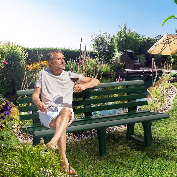Vrtna klop ORCHIDEA, 145x49x74cm, zelena I.P.A.E-Progarden