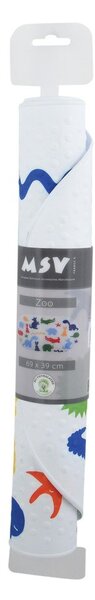 Otroška protizdrsna podloga za kad 39x69 cm Zoo – MSV