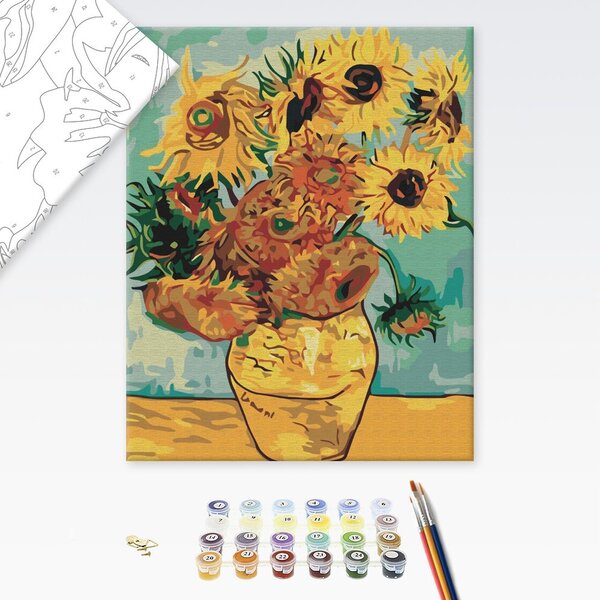 Poslikava po številkah navdih po Vincent van Gogh – Sončnice