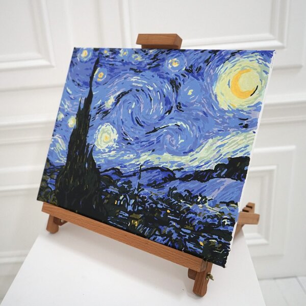 Poslikava po številkah navdih po Vincent van Gogh – Zvezdna noč