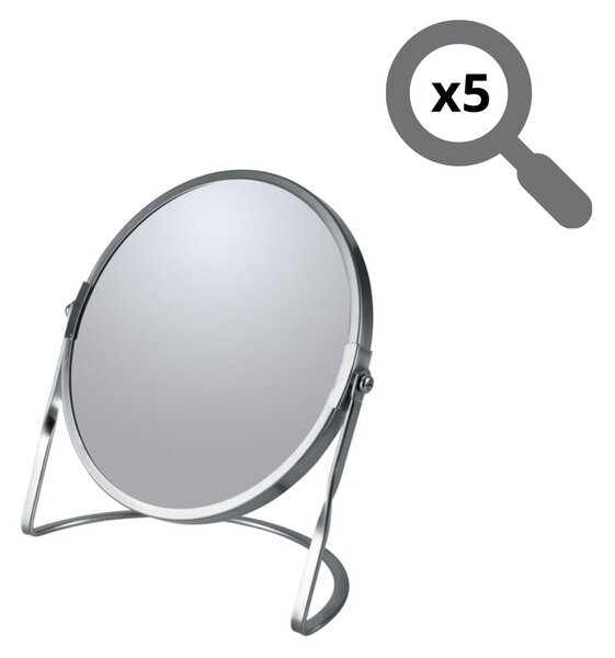 Kozmetično povečevalno ogledalo (5x povečava) ø 18 cm Akira – Spirella