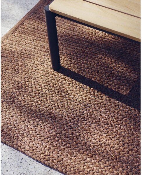 Notranja in zunanja preproga iz recikliranih vlaken v barvi terakote 160x230 cm Despas – Kave Home