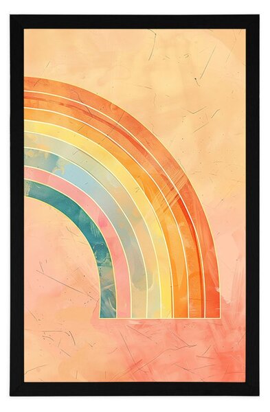 Plakat minimalistična mavrica Peach Fuzz