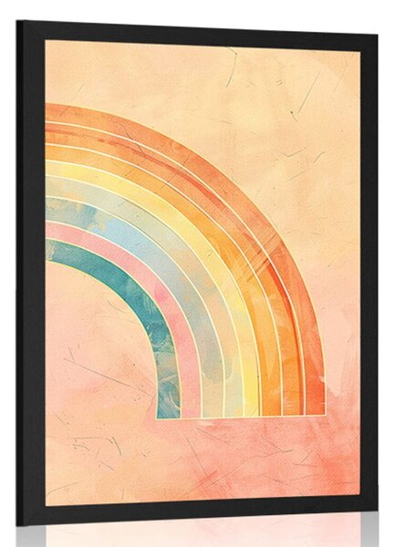 Plakat minimalistična mavrica Peach Fuzz