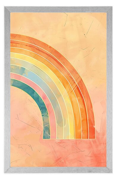 Plakat minimalistična mavrica Peach Fuzz