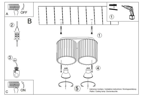 Kovinsko točkovno svetilo v barvi terakote 10x21 cm Zora – Sollux