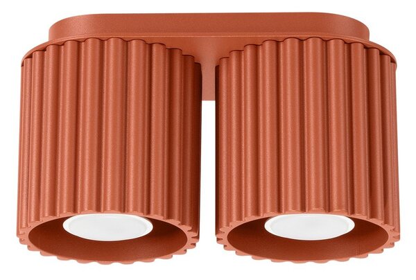 Kovinsko točkovno svetilo v barvi terakote 10x21 cm Zora – Sollux