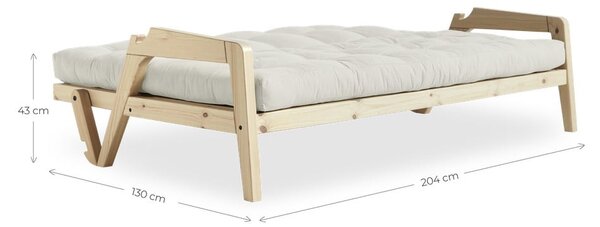 Raztegljiv kavč Karup Design Grab Natural Clear/Beige