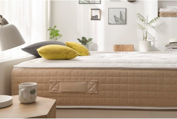 Trda/srednje trda vzmetena obojestranska termoregulacijska vzmetnica 180x200 cm Hexaflex Bagged Springs Gel – Moonia