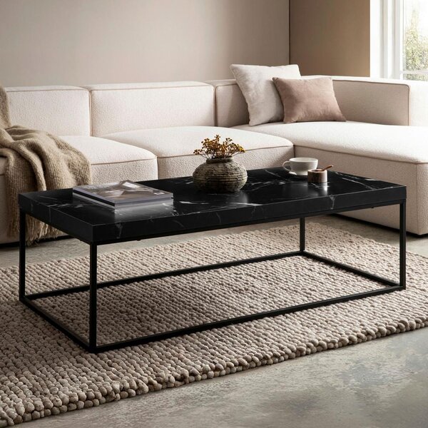 Livetastic Klubska Miza Marble, Videz Marmorja