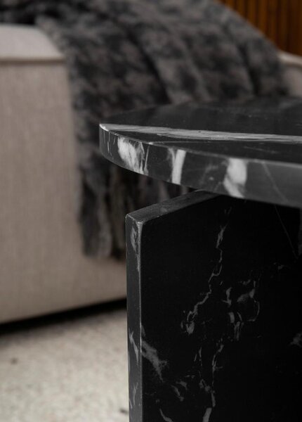 Livetastic Klubska Miza Marble, Videz Marmorja