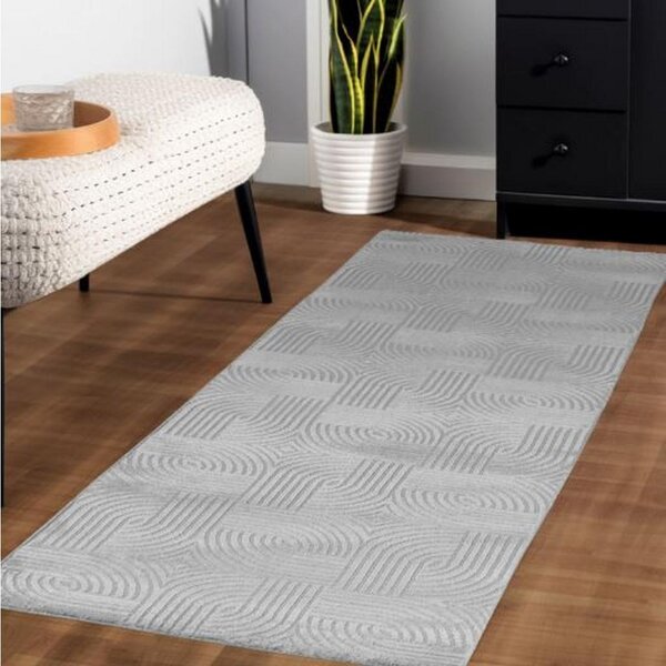 Novel Tkana Preproga Sahara, Srebrna, 120x170cm