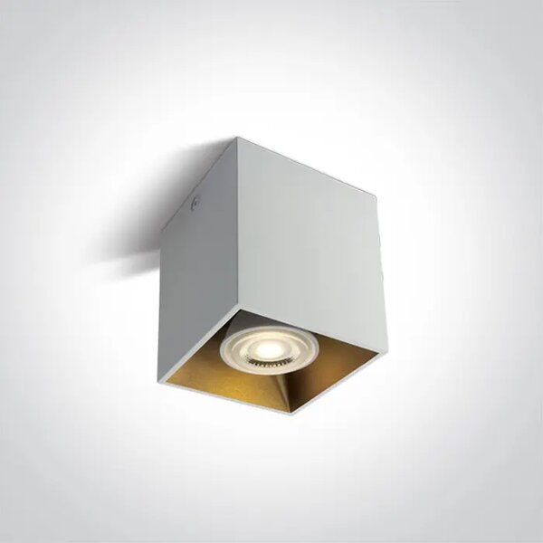 NADSTROPNA SVETILKA GU-10 CUBE BELA DM12105TA/W