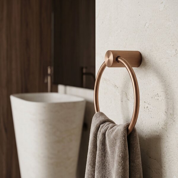 Kopalniški obešalnik Ring 64106 SOLO Brush Copper