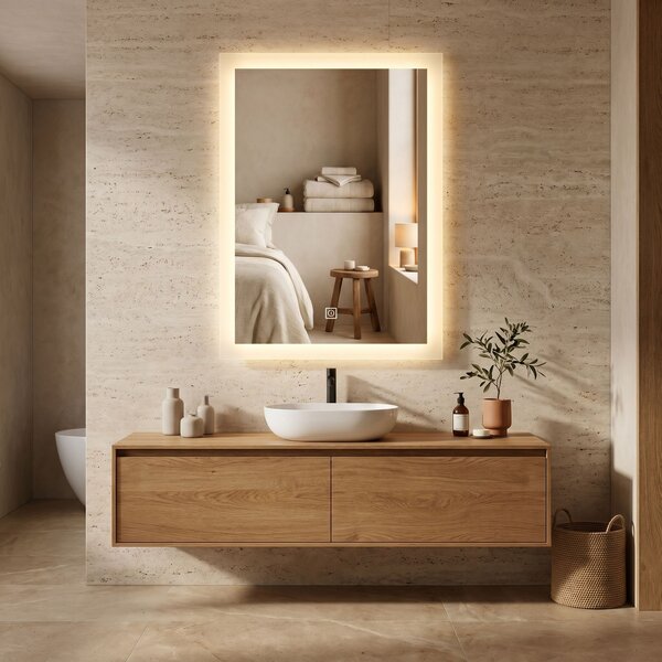 Stensko ogledalo LED 60x80cm SAB-3426