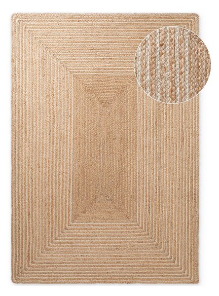 Obojestranska/ročno tkana preproga iz jute v naravni barvi/v svetli naravni barvi 120x170 cm Juno – Hanse Home