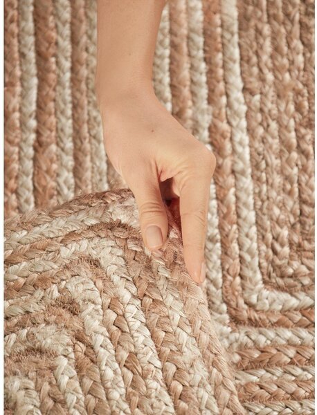Obojestranska/ročno tkana preproga iz jute v naravni barvi/v svetli naravni barvi 120x170 cm Juno – Hanse Home