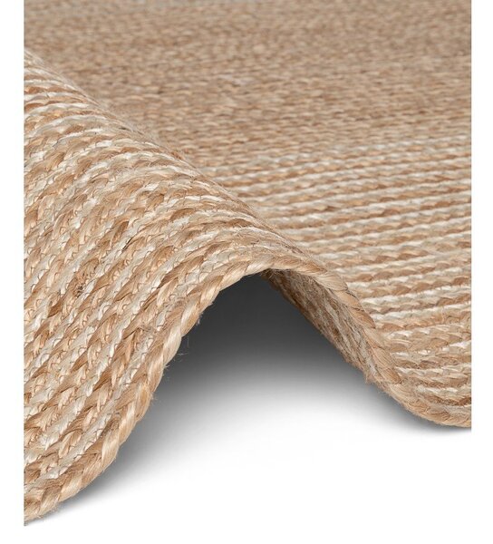 Obojestranski/ročno tkan tekač iz jute v naravni barvi/v svetli naravni barvi 80x200 cm Juno – Hanse Home