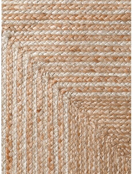 Obojestranski/ročno tkan tekač iz jute v naravni barvi/v svetli naravni barvi 80x200 cm Juno – Hanse Home