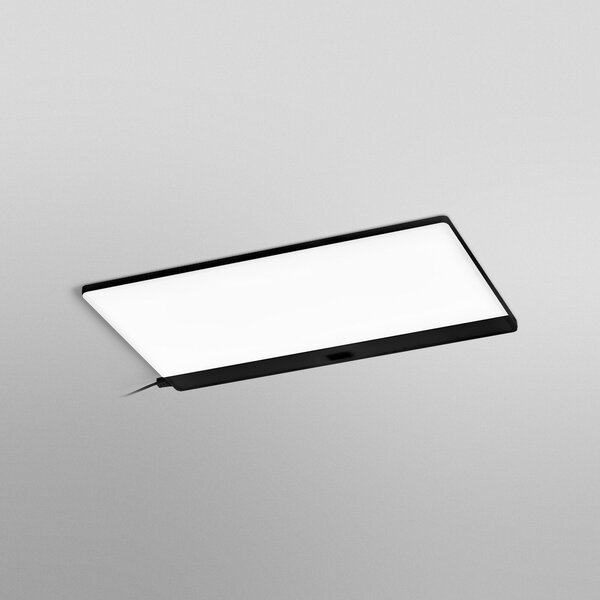 OSRAM LED-podsvetilka Panel 30 x 20 cm črna CCT DIM, zatemnjen, Črna, Kuhinja, Plastika