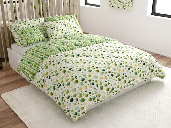 Posteljnina iz polibombaža GREEN TREES POLY zelena Dimenzije posteljnine: 70 x 90 cm | 140 x 200 cm