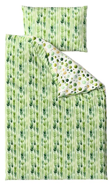 Posteljnina iz polibombaža GREEN TREES POLY zelena Dimenzije posteljnine: 70 x 90 cm | 140 x 200 cm