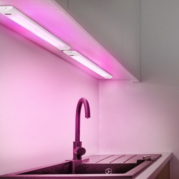 OSRAM LED-podsvetilka Linear Edge Sensor RGBW 50 cm bela, zatemnjen, Bela, Kuhinja, Aluminij