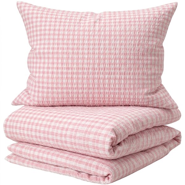 Kreirana posteljnina PINK CUBIS roza Dimenzije posteljnine: 70 x 80 cm | 140 x 200 cm