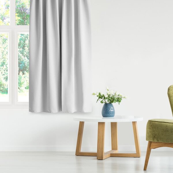Bela zavesa za delno zatemnitev 140x245 cm Kierra – Restilo