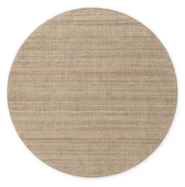 Sivo-rjava okrogla preproga iz jute ø 200 cm Bouclé Jaipur – Hanse Home