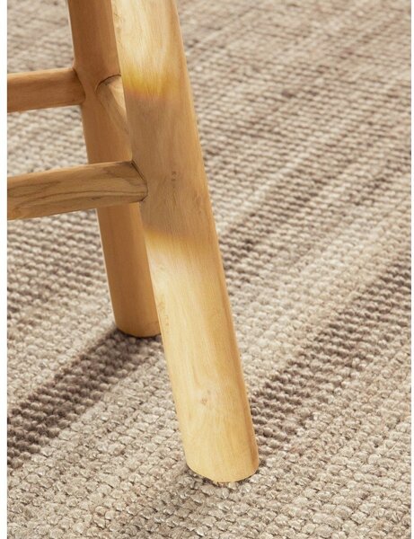 Sivo-rjava okrogla preproga iz jute ø 200 cm Bouclé Jaipur – Hanse Home
