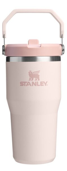 Svetlo rožnata termovka iz nerjavečega jekla 600 ml IceFlow™ Flip Straw 2.0 Tumbler Rose Quartz – Stanley