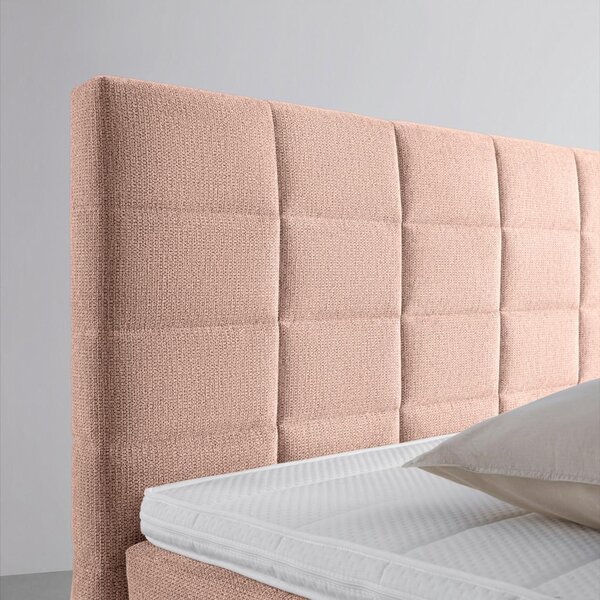 Mömax Postelja Boxspring Damon, Roza, 160x200
