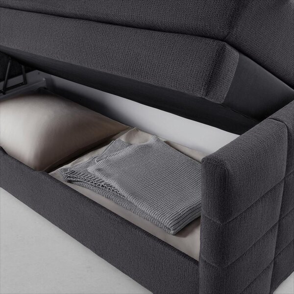 Mömax Postelja Boxspring Damon, Črna, 160x200