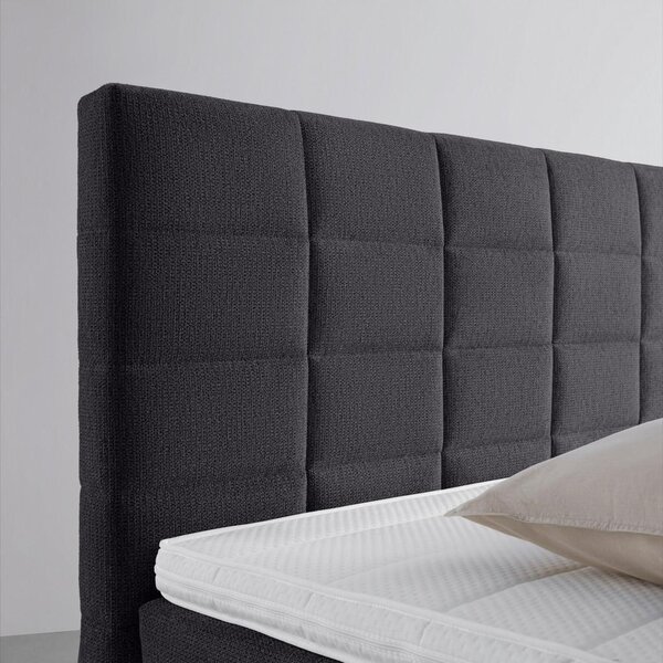 Mömax Postelja Boxspring Damon, Črna, 160x200